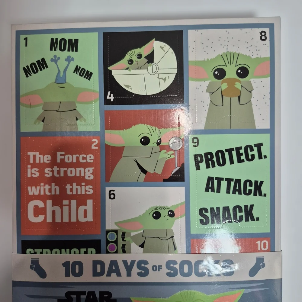 Star‎ Wars Socks Toddler Boys Girls 2T 3T 4T Baby Yoda 10 Days Christmas Gift